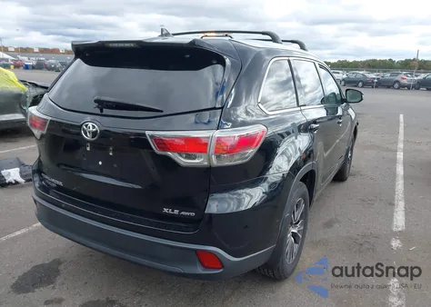 2016 Toyota Highlander Xle V6 from USA, damaged, VIN 5TDJKRFH1GS500997